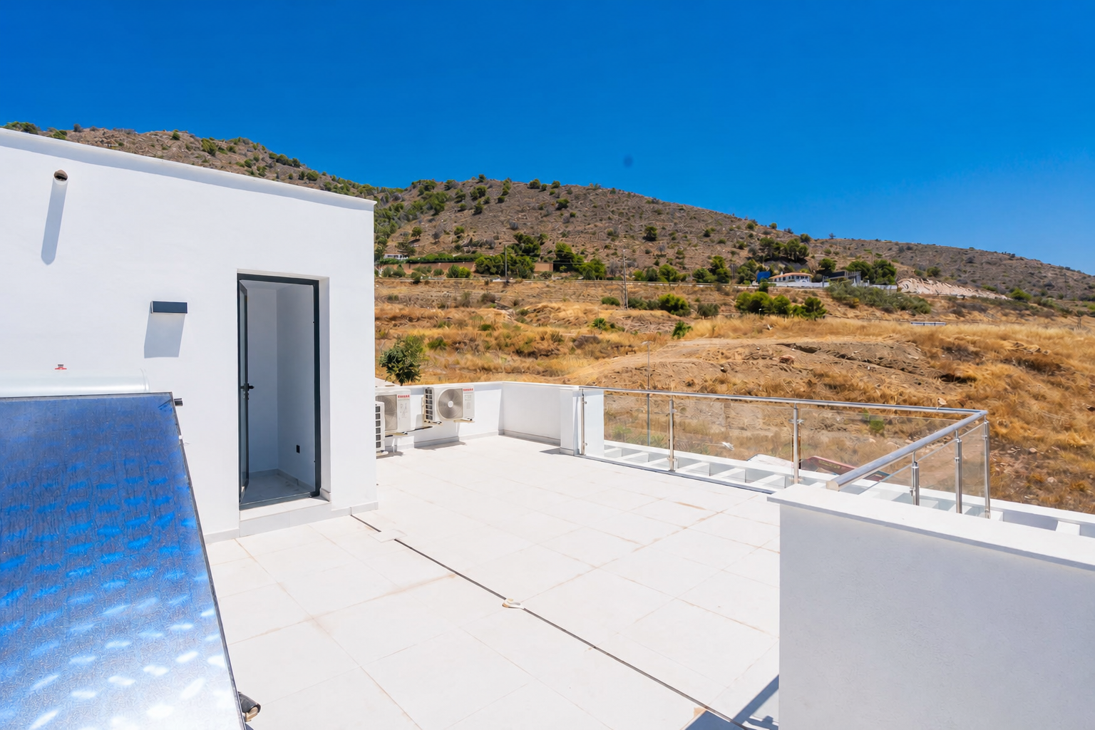 Sea views from the upper terrace