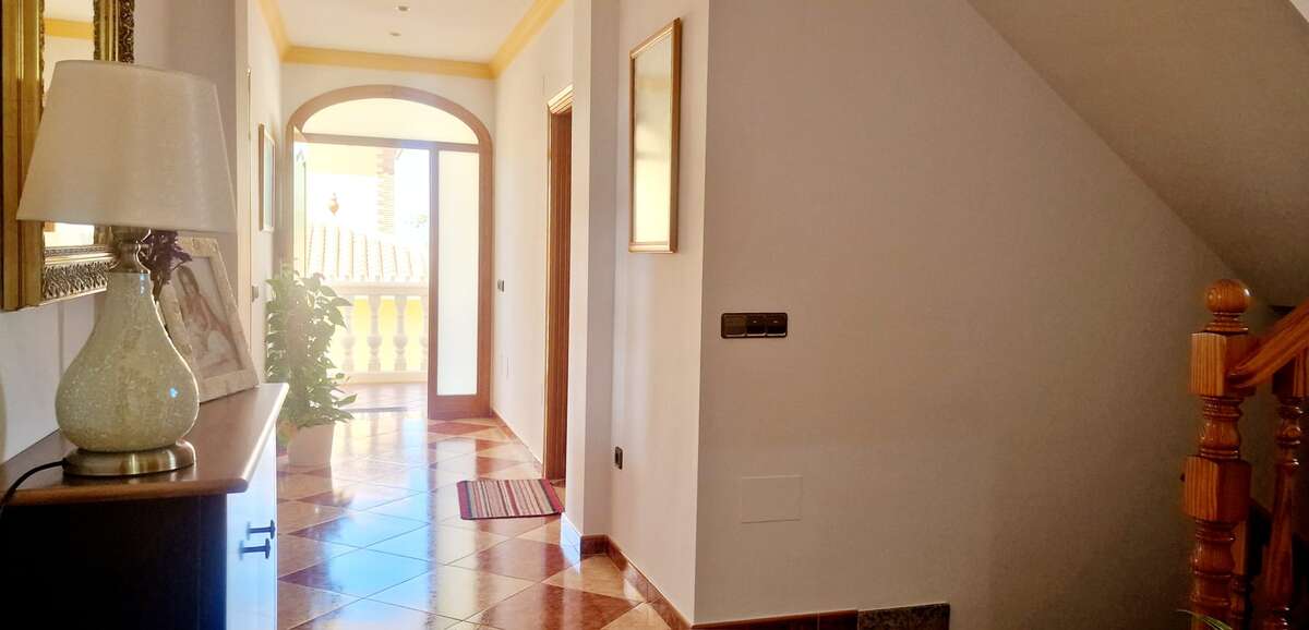 Interior hallway with access to the outside