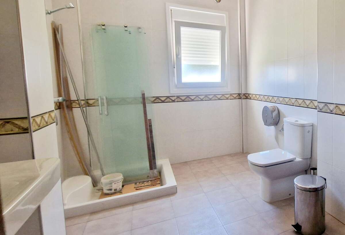 Bathroom with shower and toilet